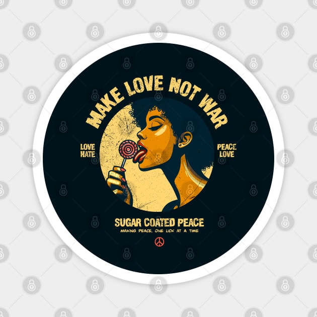 MAKE LOVE, NOT WAR Magnet by artslaves